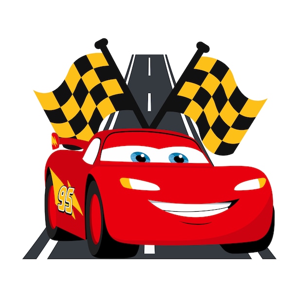 Lightning McQueen png clipart, Cars Lightning road design, Cars png, lightning mcqueen bundle, instant download