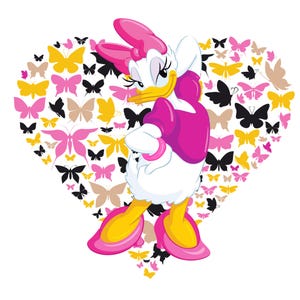 新品☆デイジーダック Daisy Duck アヒル デイジー ダック 油絵