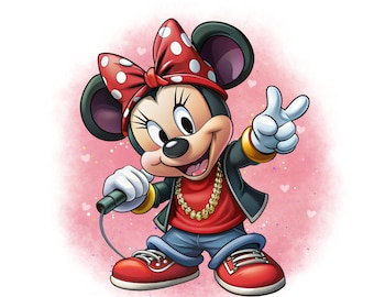 Minnie Maus png Clipart, Minnie Maus Rapper, sofort Download, Minnie Maus, Clip Art