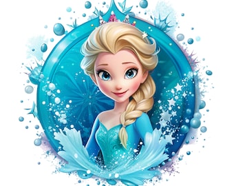 Frozen elsa png clipart, Princess elsa png, frozen characters, elsa birthday,  instant download