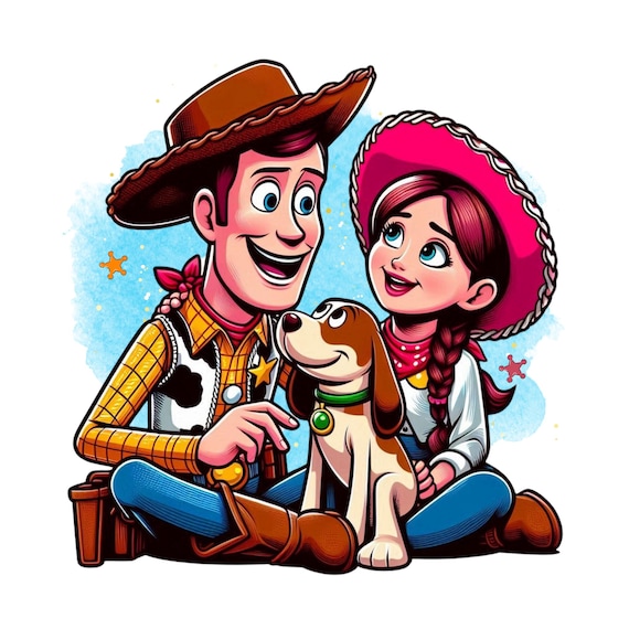 Sheriff Woody and Jessie Png Clipart, Toy Story Characters, Toy