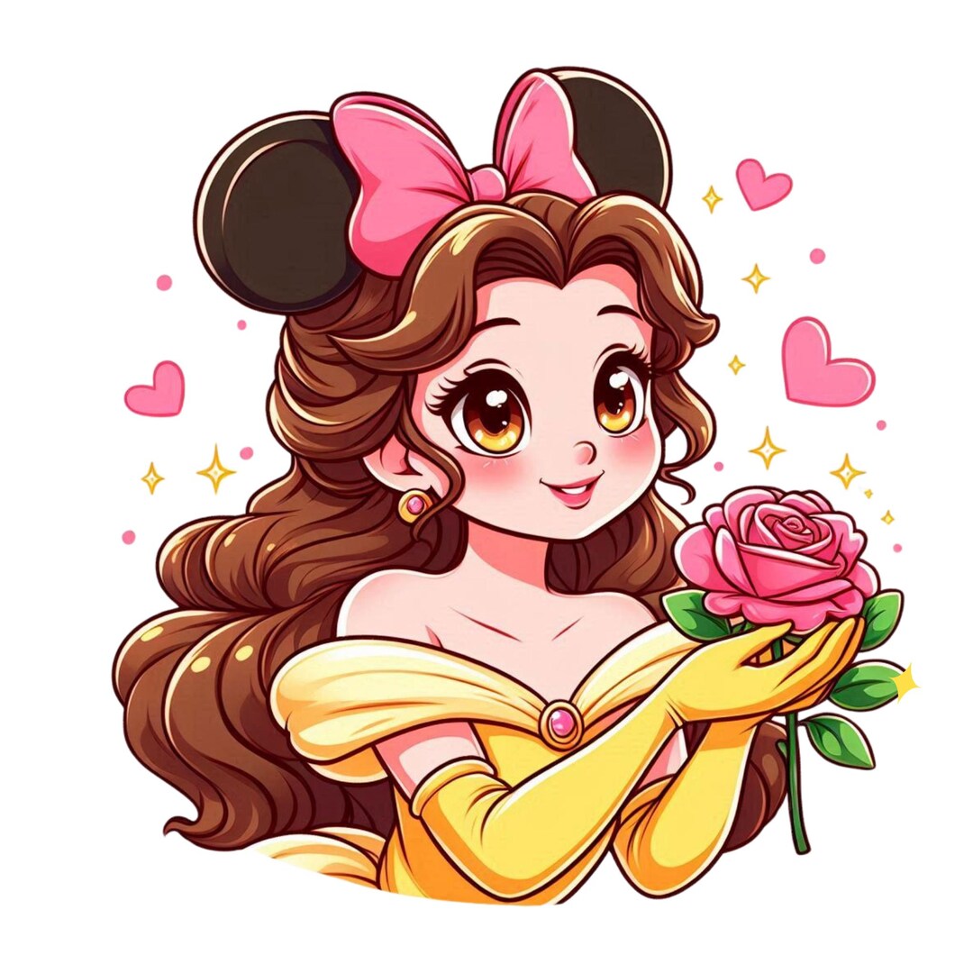Princess Belle Png Clipart, Belle Mouse Ear, Beauty and the Beast ...
