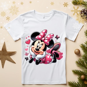 Imagen adorable de Minnie Mouse, clipart PNG de Minnie Mouse, cumpleaños de Minnie, amor por Minnie, descarga instantánea imagen 3