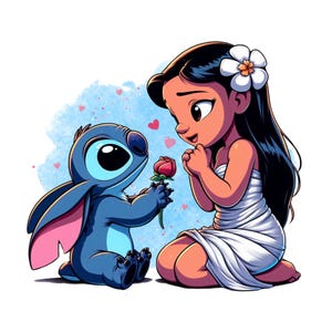 lilo and stitch png clipart, lilo and stitch love, stitch png, instant download