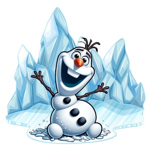 Olaf png clipart, frozen olaf png, elsa olaf png, frozen character, snowman, instant download