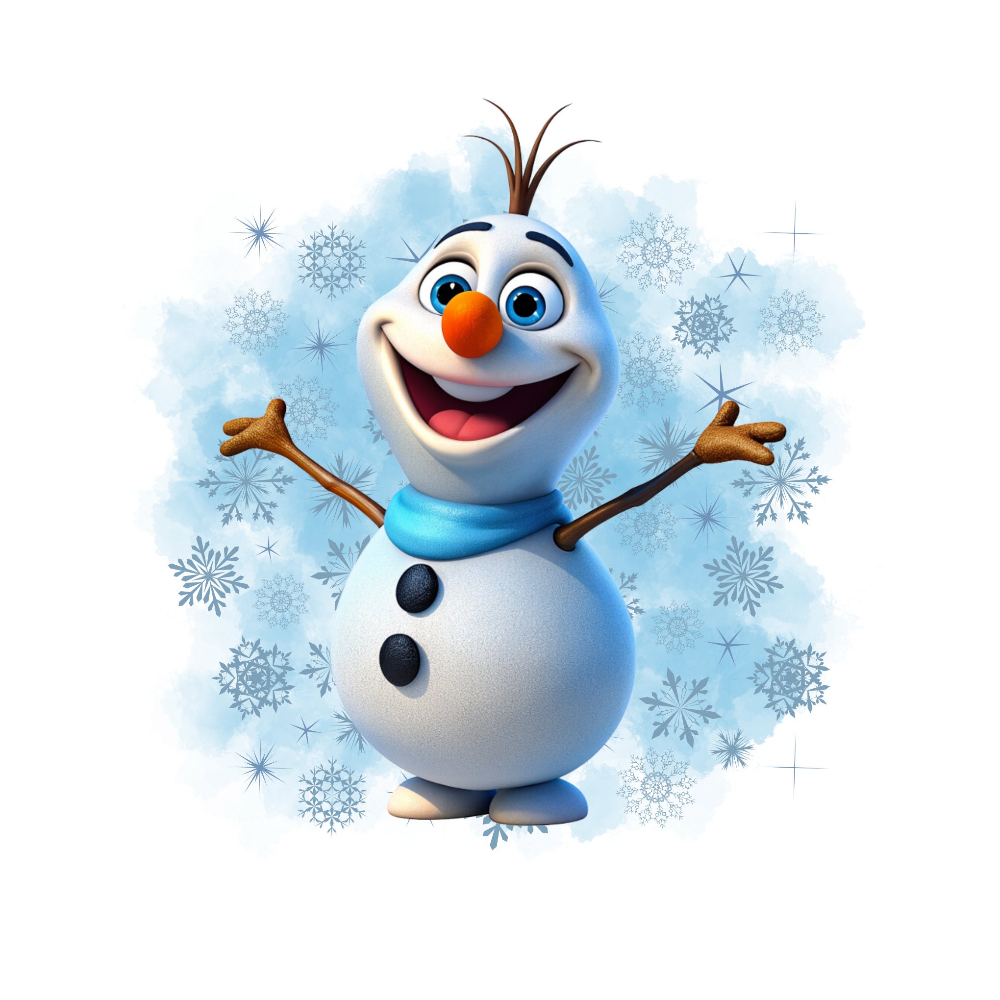 Frozen Olaf Watercolour Background, Olaf Png Clipart, Frozen