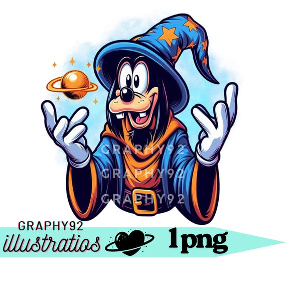 Goofy Wizard Design, Goofy Png Clipart, Mickey Mouse Friends