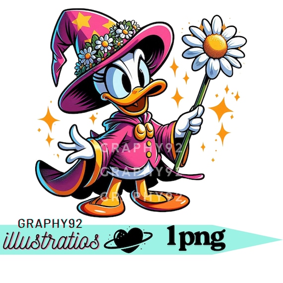 デイジーダックの魔法使いのデザイン、デイジーダックのPNGクリップ