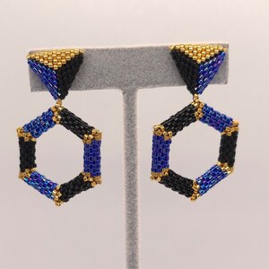 Handmade beaded stud earrings