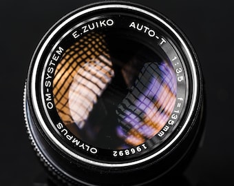 Olympus OM 135mm f3.5 Lens with Lens Case - Mint Condition