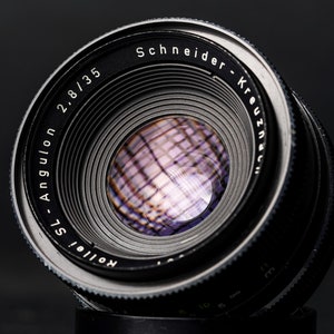 RARE Schneider-Kreuznach SL-Angulon 35mm f2.8 Wide-Angle Prime Lens - QBM for Rollei Mount - Mint Condition