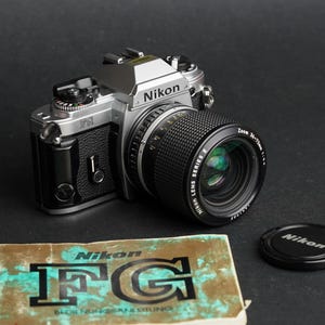 Nikon FG SLR Film Camera with Nikon Series E 36-72mm f3.5 Lens - Mint Condition/NOS A++