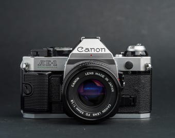Canon AE-1 シルバー Lends 50mm f1.8 Amazon.com : USED Canon AE-1 with 50mm F1.8 : Electronics