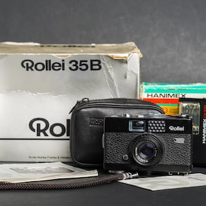 Rollei B35 Film Camera - Fully Working/Tested - With Flash, in Original Box - Rangefinder - For 35mm Film