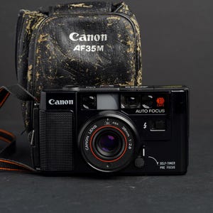 Cámara de película Canon AF35M/Autoboy: cámara compacta que funciona perfectamente, probada, en perfecto estado