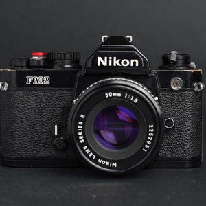 Nikon FM2N SLR Film Camera with Nikon Lens Series E 50mm f1.8 Lens - Fully Working/Tested