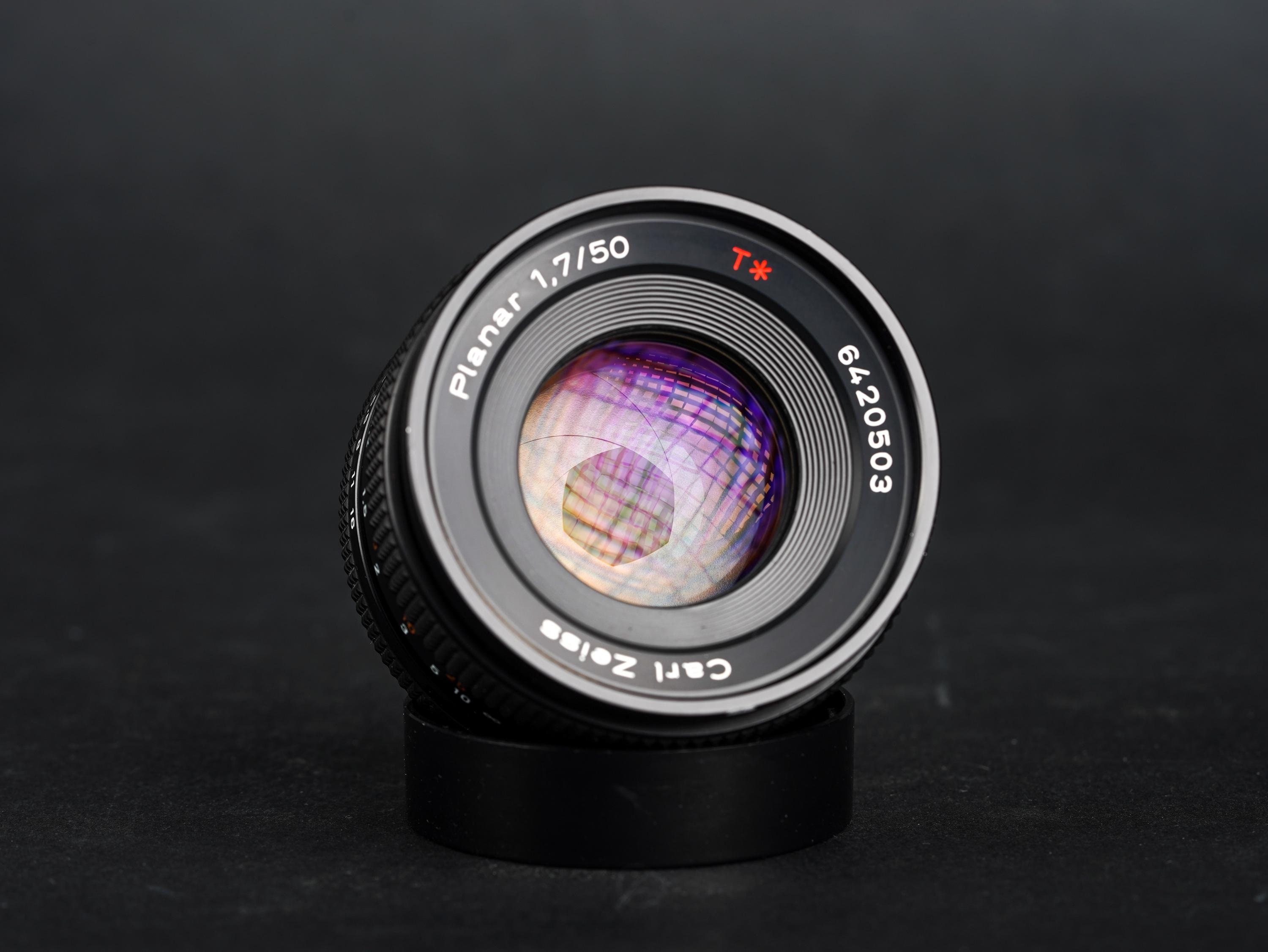 Carl Zeiss Planar 50mm F1.7 T* Contax Lens AEJ C/Y Mount MF