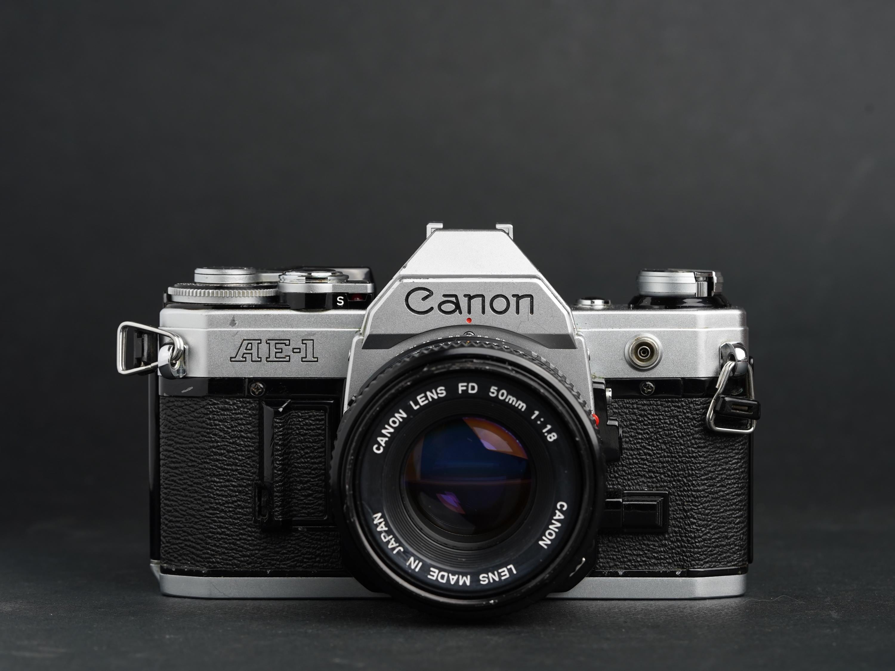 Canon AE-1 Film Camera with Canon FD 50mm f1.8 Lens - Tested and Working 35mm Film Camera