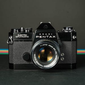 RARE Pentax Electro Spotmatic SLR Film Camera Takumar 55mm