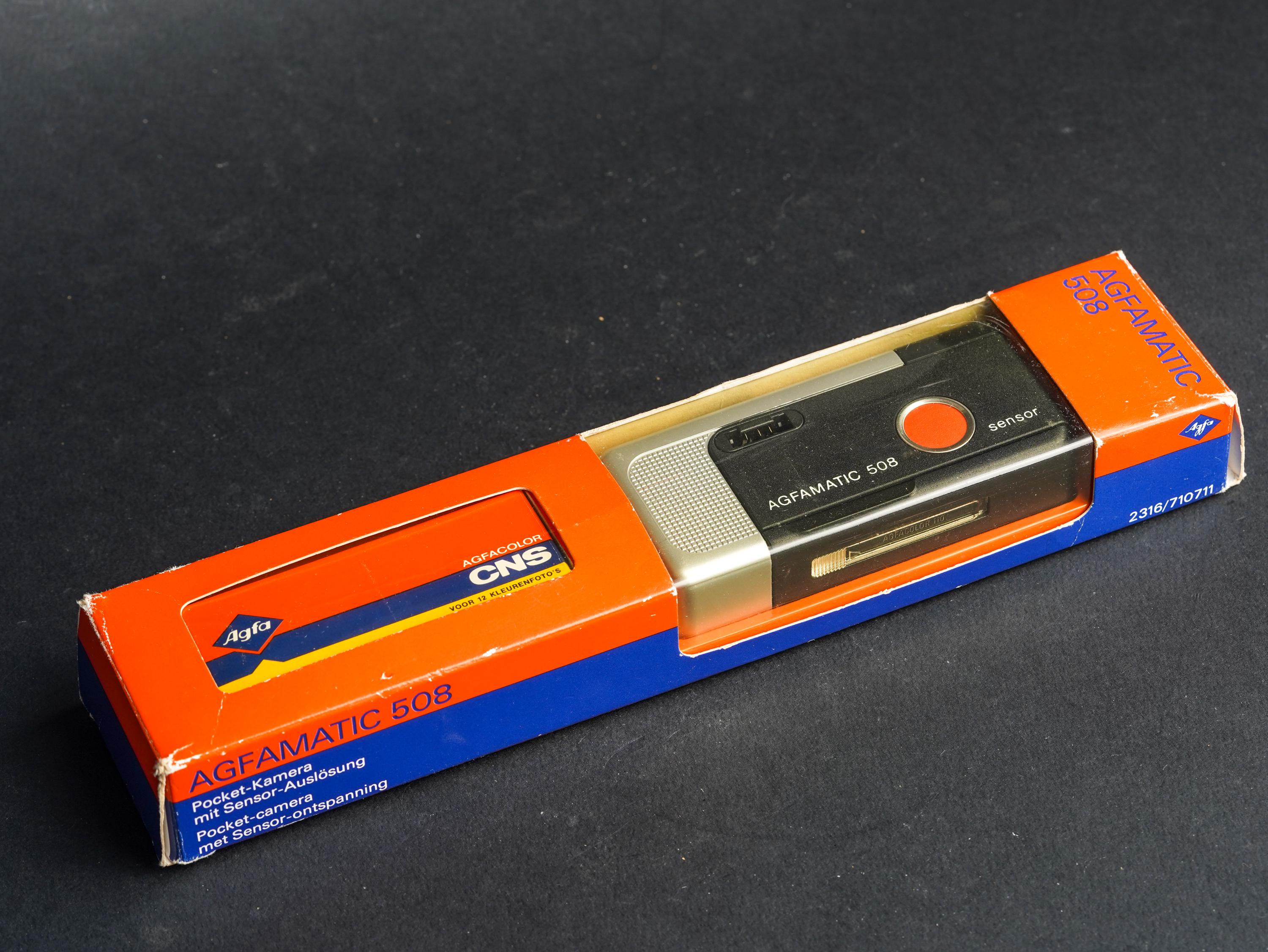 Agfamatic 508 110 Film Camera - New Old Stock - New in Box - Unused with Film Included