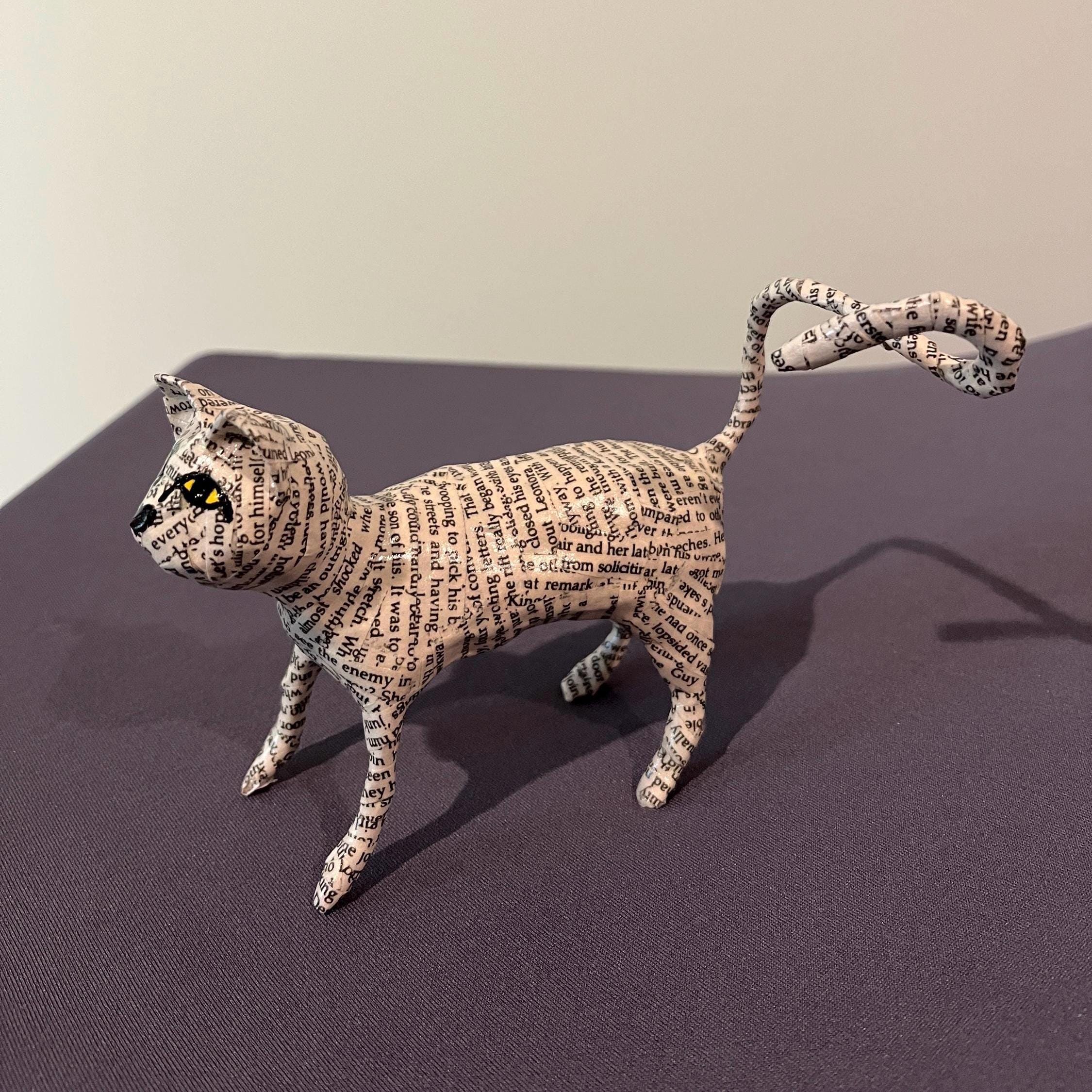 Paper Mache Kitty Cat - Etsy Paper Mache Kitty Cat - Etsy