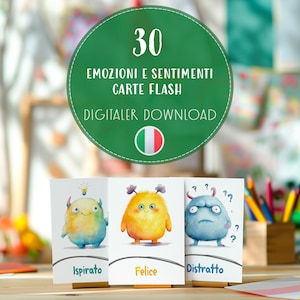 Carte Emotive per Bambini: Flashcards Sentimenti, Crescita EQ e Sociale image 1