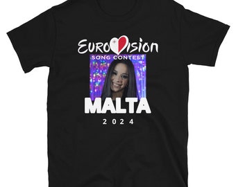 T-shirt unisex evento Eurovision 2024 Malta