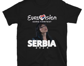 T-shirt unisex evento Eurovision 2024 Serbia