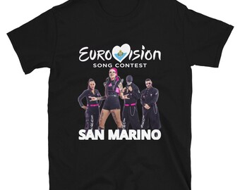 T-shirt unisex evento Eurovision 2024 San Marino