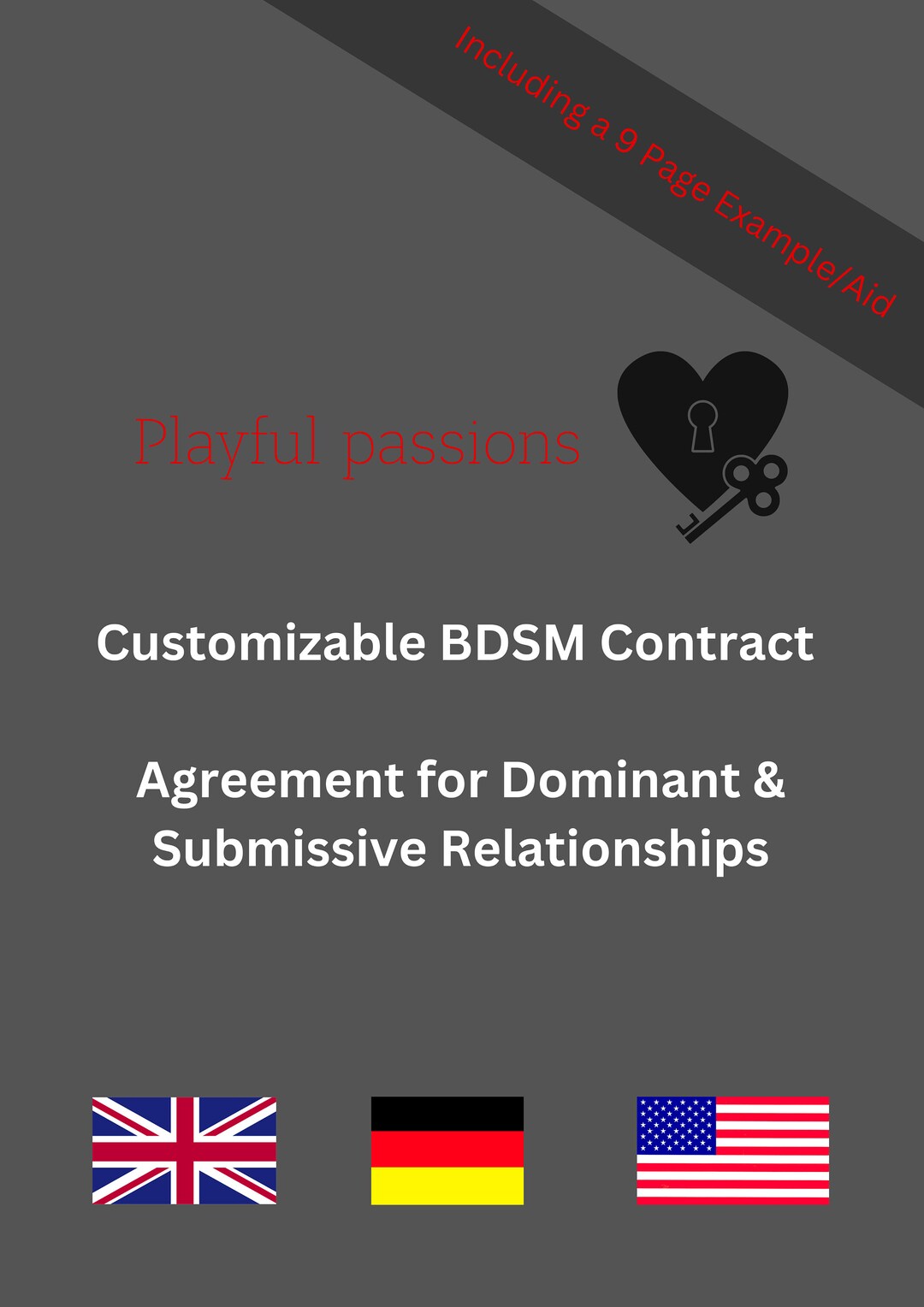 Customizable BDSM Contract Agreement for Dominant &amp; Submissive - Etsy