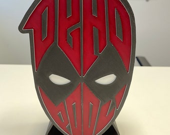 DeadPool Head Highly detailed - 3D printed
