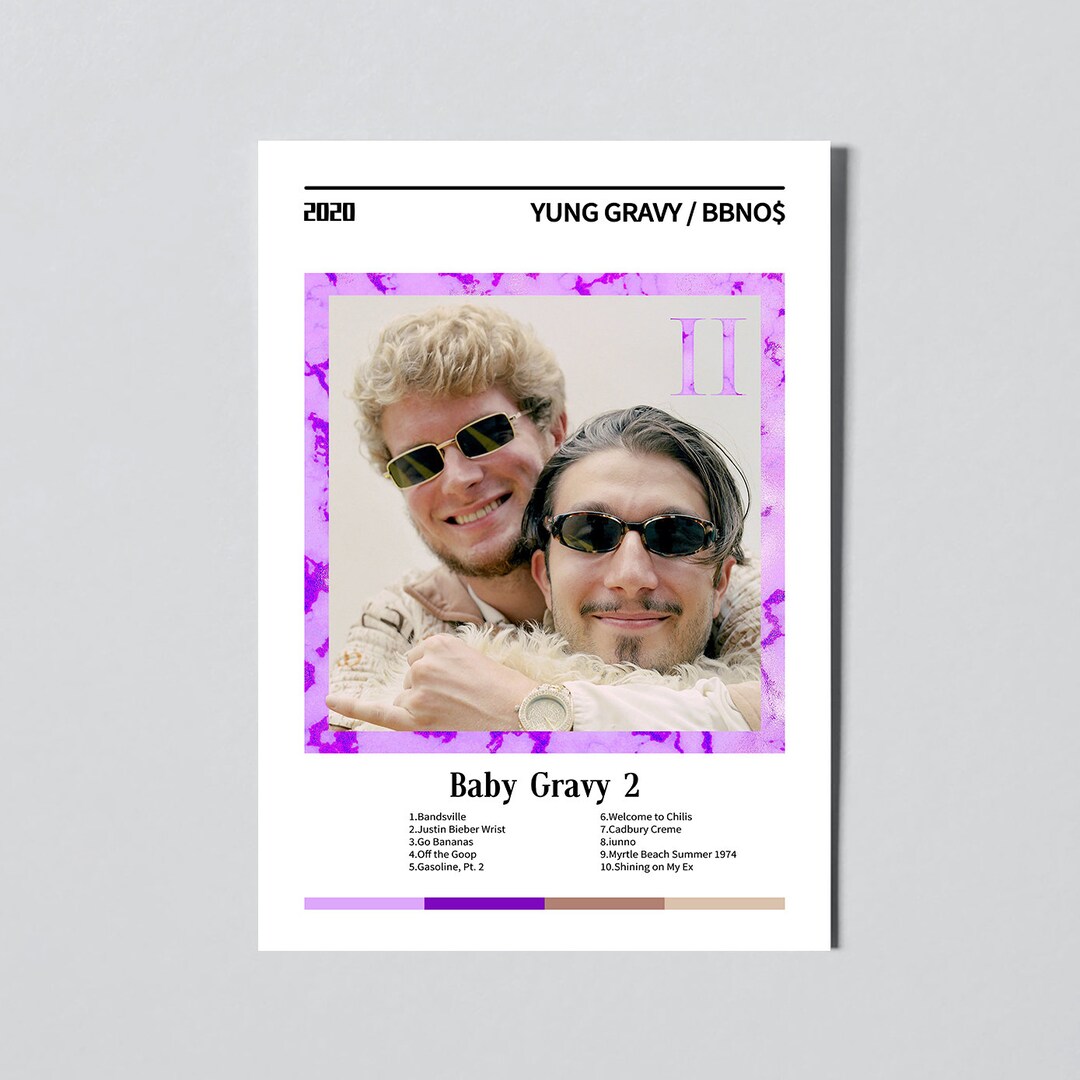 Baby Gravy 2 Yung Gravy Bbnos Album Art Poster / Album Custom Etsy Israel