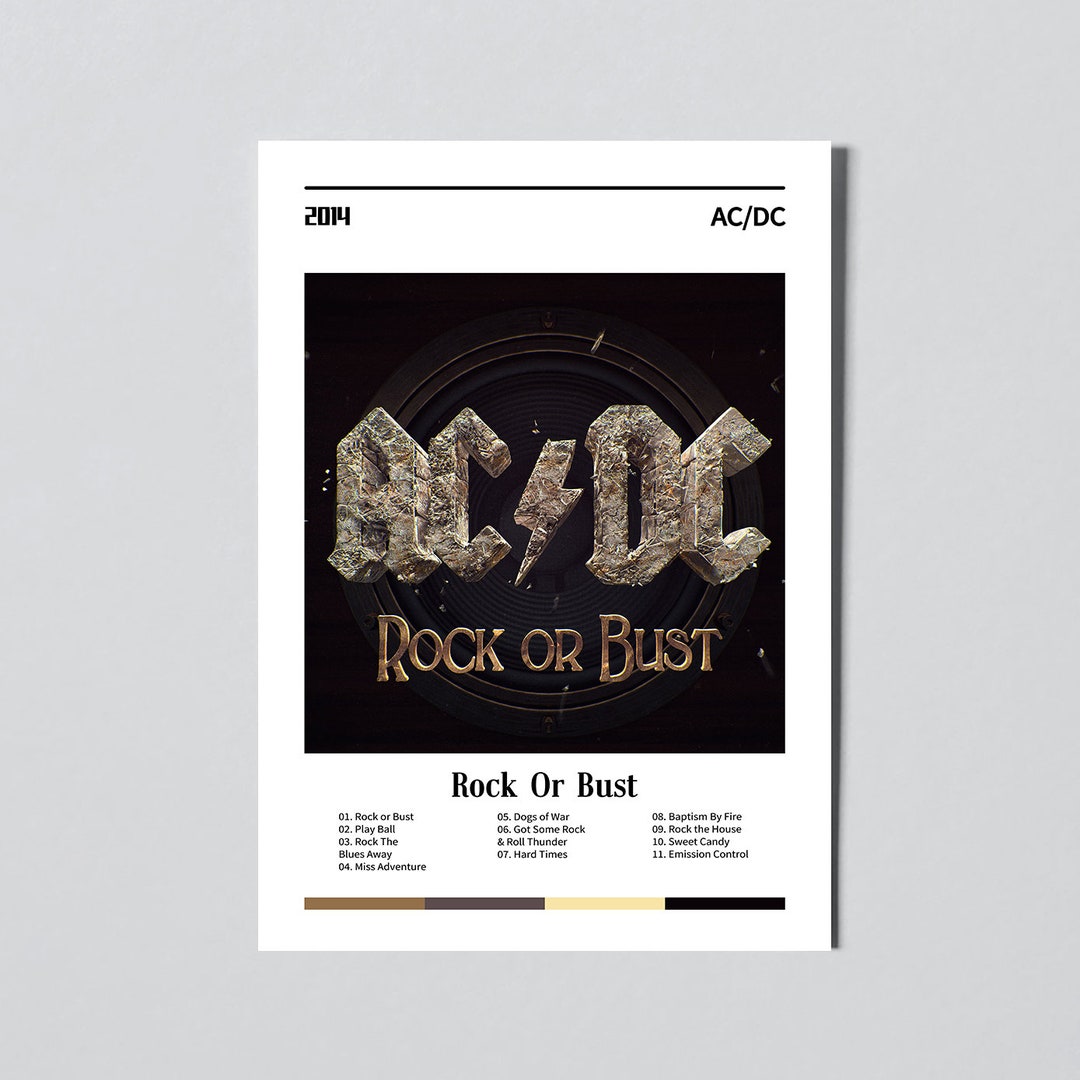 Rock or Bust AC DC Poster / Album Custom Poster / Album Cover - Etsy Israel