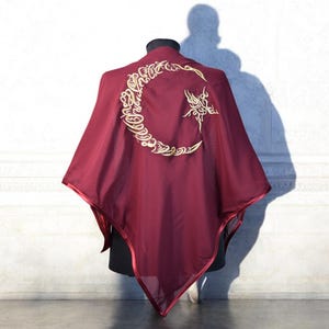 Groom Henna Night Cover, Groomsmen Gifts, Wedding Accessories, Chiffon Luxury Veil, Tugra Ayyıldız Embroidered, Personalized Embroidered