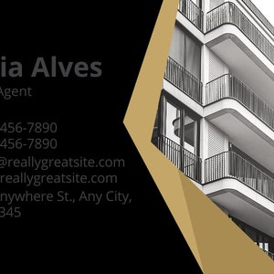 Elevate Your Realty Brand: Discover Our Professional Real Estate Agent Business Card!