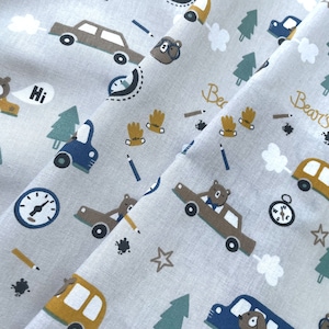 Tissu coton imprimé enfant certifié oeko-tex