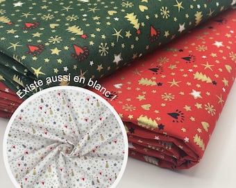 Tissu coton imprimé noël