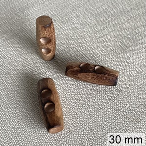 Bouton buchette en bois 20, 30 of 40 mm 30 mm