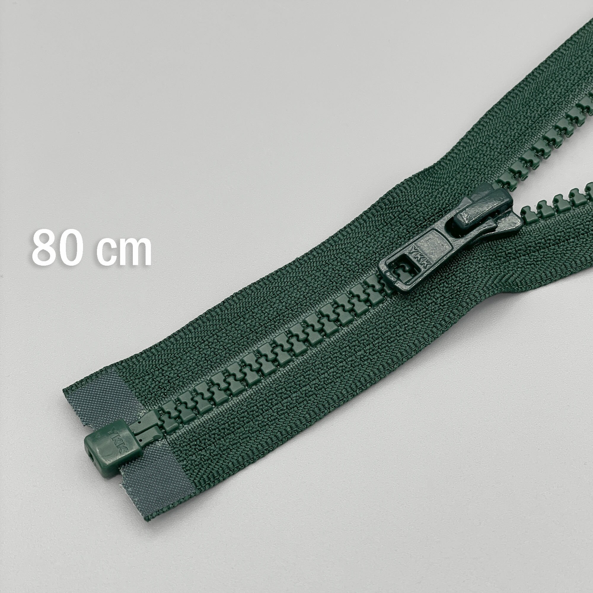 YKK Reißverschluss – 1-Wege Teilbar, Weiß, 190 Cm Lang, Kunststoff-Spirale, 5 Mm Breite