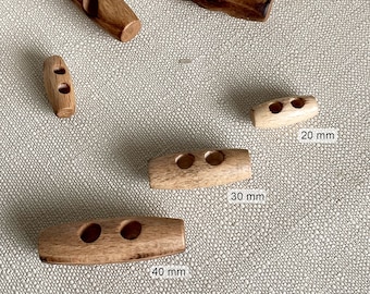 Bouton buchette en bois 20, 30 ou 40 mm