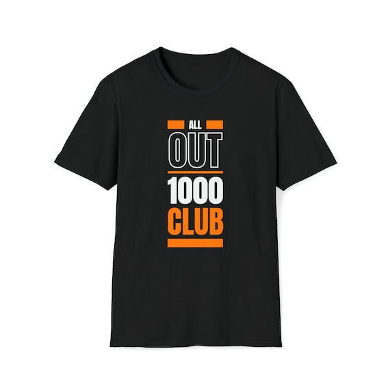 1000 Classes 1000 Class Milestone Celebration Tee Orange Theory Inspired 