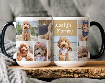 Custom Photo Collage Mug, Photo Collage With Text Mug For His Or Her Birthday Gift, Collage Coffee Mug For Mother's Day, Family Gift