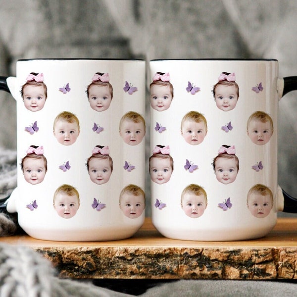 Baby Face Mug, Personalized  Face Mug, Your Dogs Face Mug, Your Husband's Face Mug, Father's Day Gift, Mother's Day Gift, Funny Gift Ideas