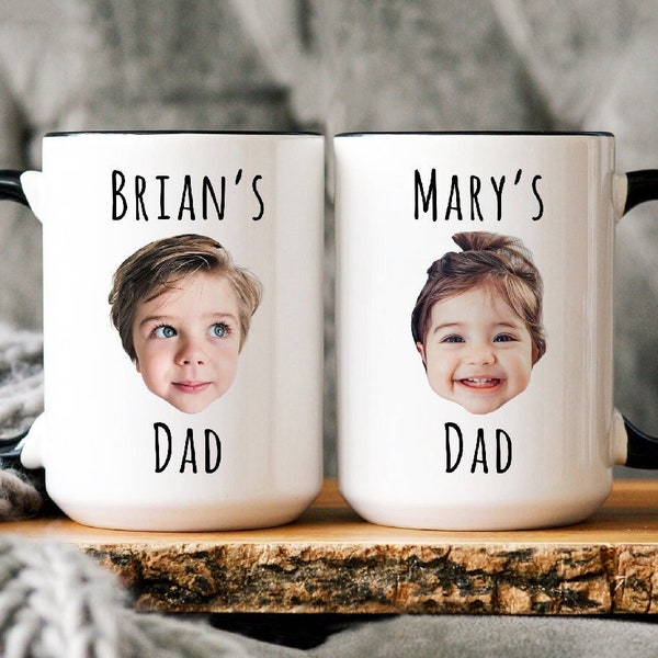 Fathers Day Personalize Child Image Coffee Mug, Custom Baby Face Photo Coffee Mug, Mother's Day Baby, Kid Picture Mug, Grandma-Grandpa Gift