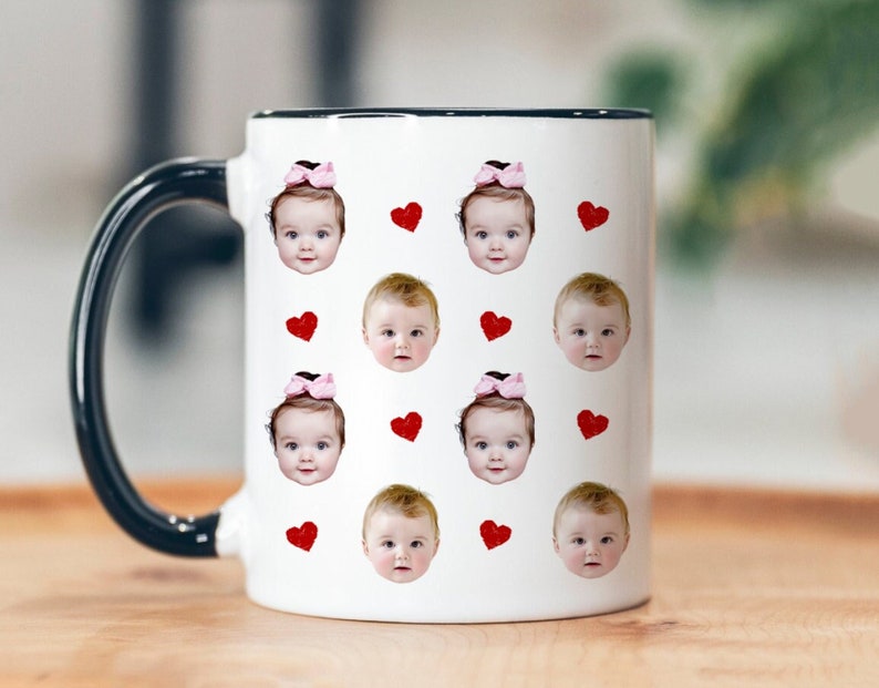 Baby Face Mug, Personalized Face Mug, Your Dogs Face Mug, Your Husband's Face Mug, Father's Day Gift, Mother's Day Gift, Funny Gift Ideas image 2