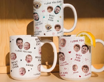 Custom photo coffee mug, Personalized cup with photo, Custom picture mug for Dad/ Grandpa, Custom mug
