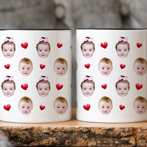 Baby Face Mug, Personalized Face Mug, Your Dogs Face Mug, Your Husband's Face Mug, Father's Day Gift, Mother's Day Gift, Funny Gift Ideas image 4
