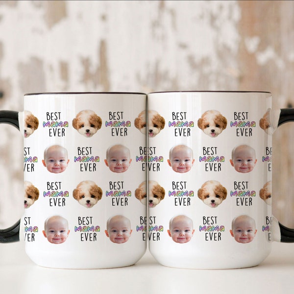 Custom Baby Face Mug, Grandpa Mug Gift, Gift For Grandma, Mothers Day Gift, Custom Photo Mug, Baby Face Mug For Mom Dad Birthday Gift