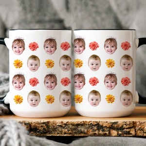 Baby Face Mug, Personalized Face Mug, Your Dogs Face Mug, Your Husband's Face Mug, Father's Day Gift, Mother's Day Gift, Funny Gift Ideas image 3
