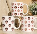 Custom photo coffee mug, Personalized mug with faces for dad/mom/grandma/grandpa, Custom baby/pet face photo mug, custom mugs